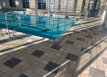 pool deck before resurfacing