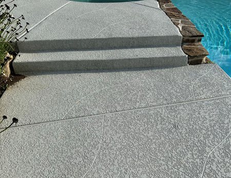resurfaced concrete steps