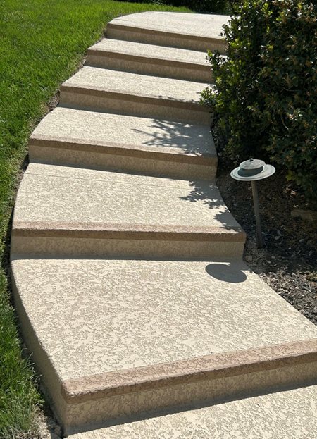 concrete overlay on steps