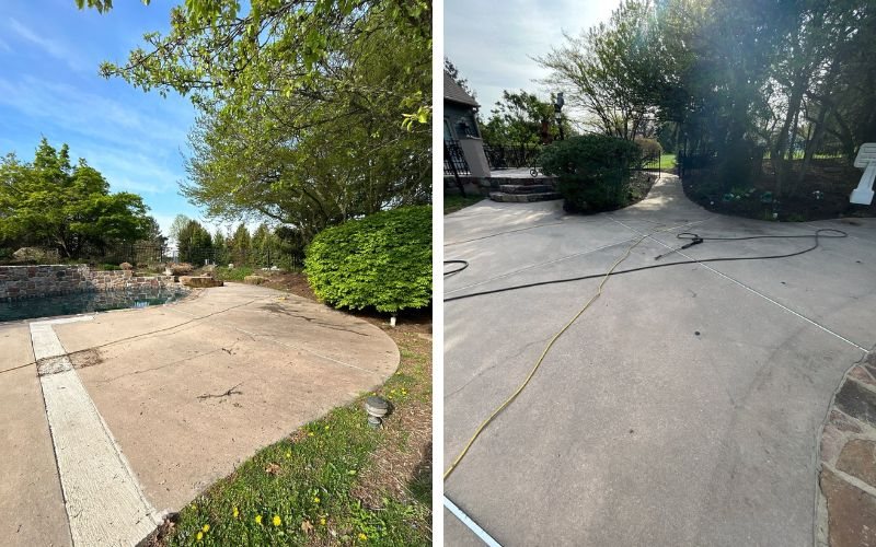 Worcester Pool Deck Before